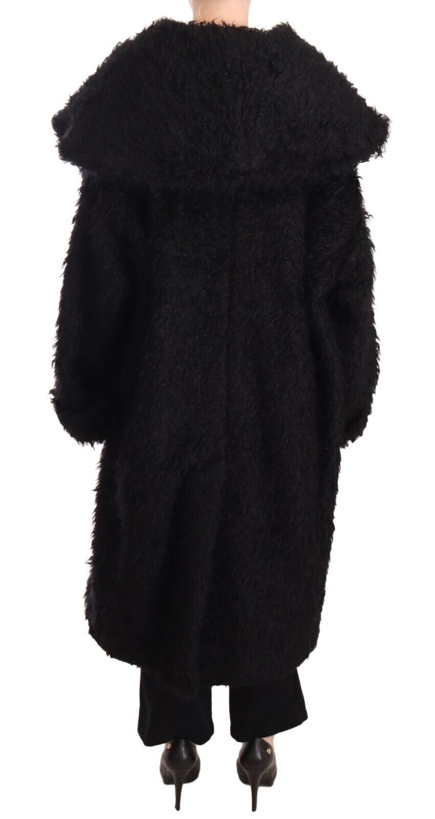 Elegantes Laufsteg-Pelz-Cape Trenchcoat