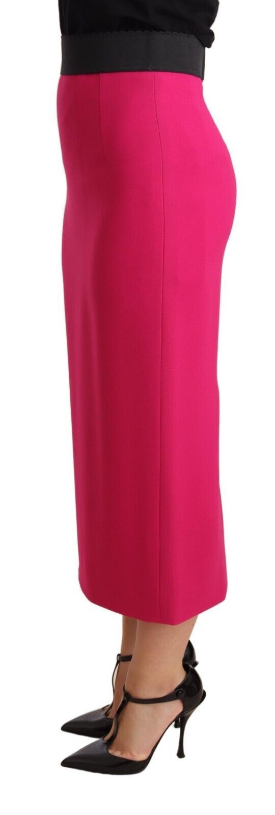 Eleganter Bleistiftrock mit hoher Taille in Rosa
