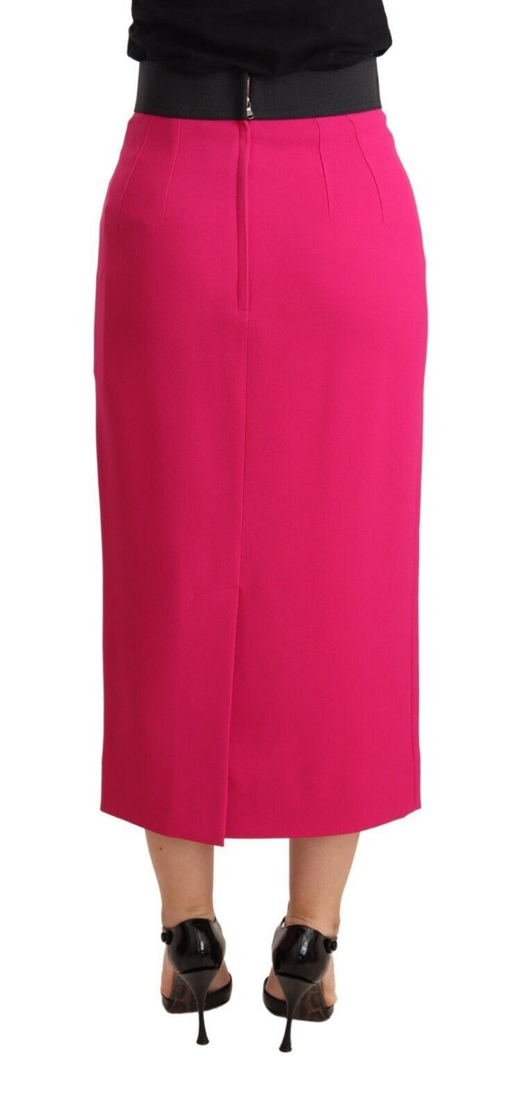 Eleganter Bleistiftrock mit hoher Taille in Rosa