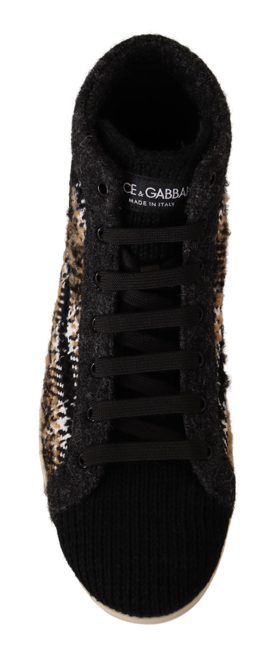 Beige high top fashion sneakers