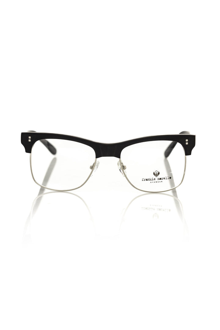 Black acetate unisex glasses frame