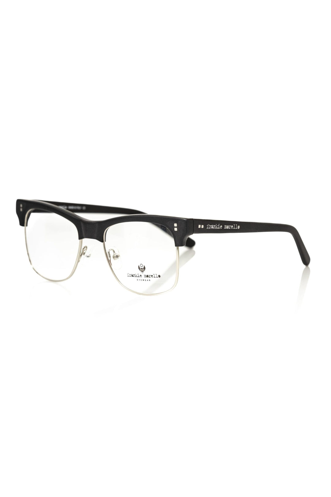 Black acetate unisex glasses frame