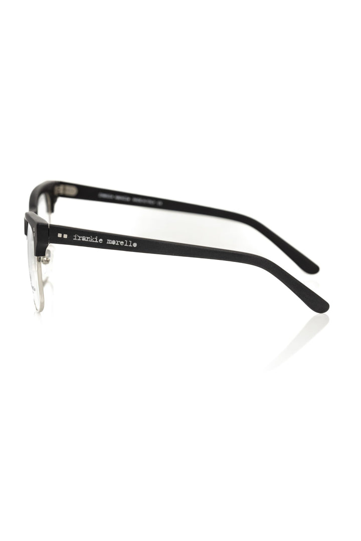 Black acetate unisex glasses frame