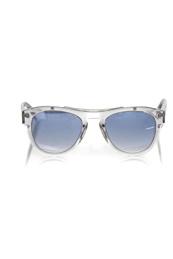 Weiße Acetat-Sonnenbrille für Männer
