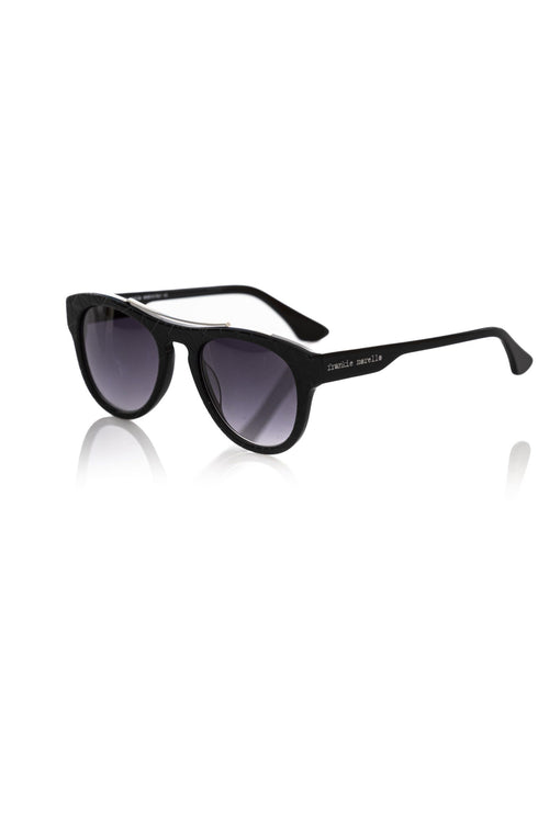 Black acetate sunglasses for men