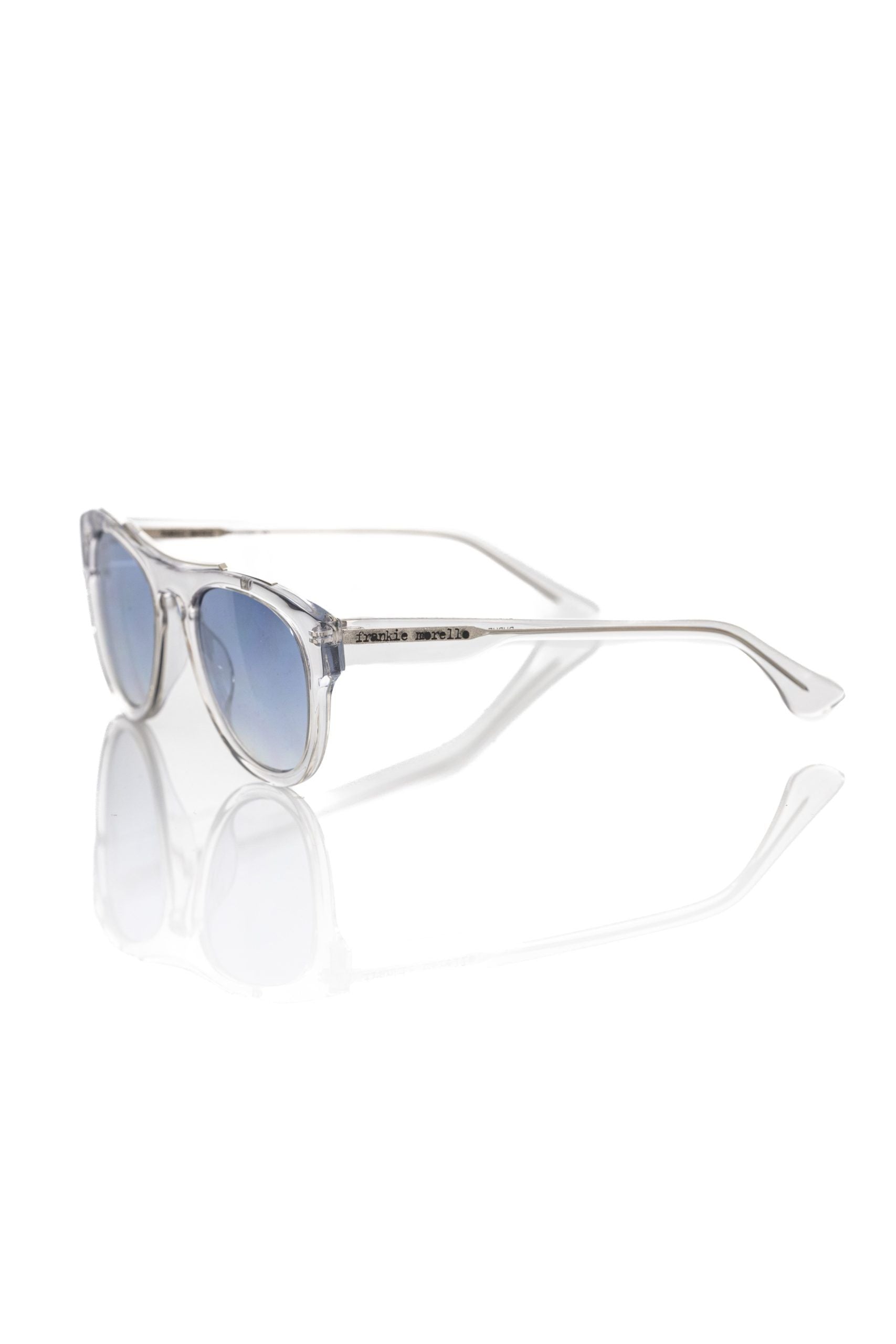 White acetate sunglasses for men