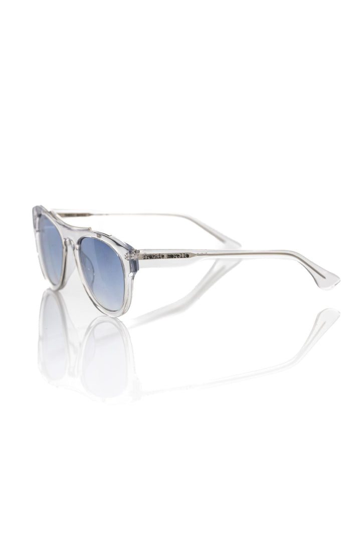 Weiße Acetat-Sonnenbrille für Männer