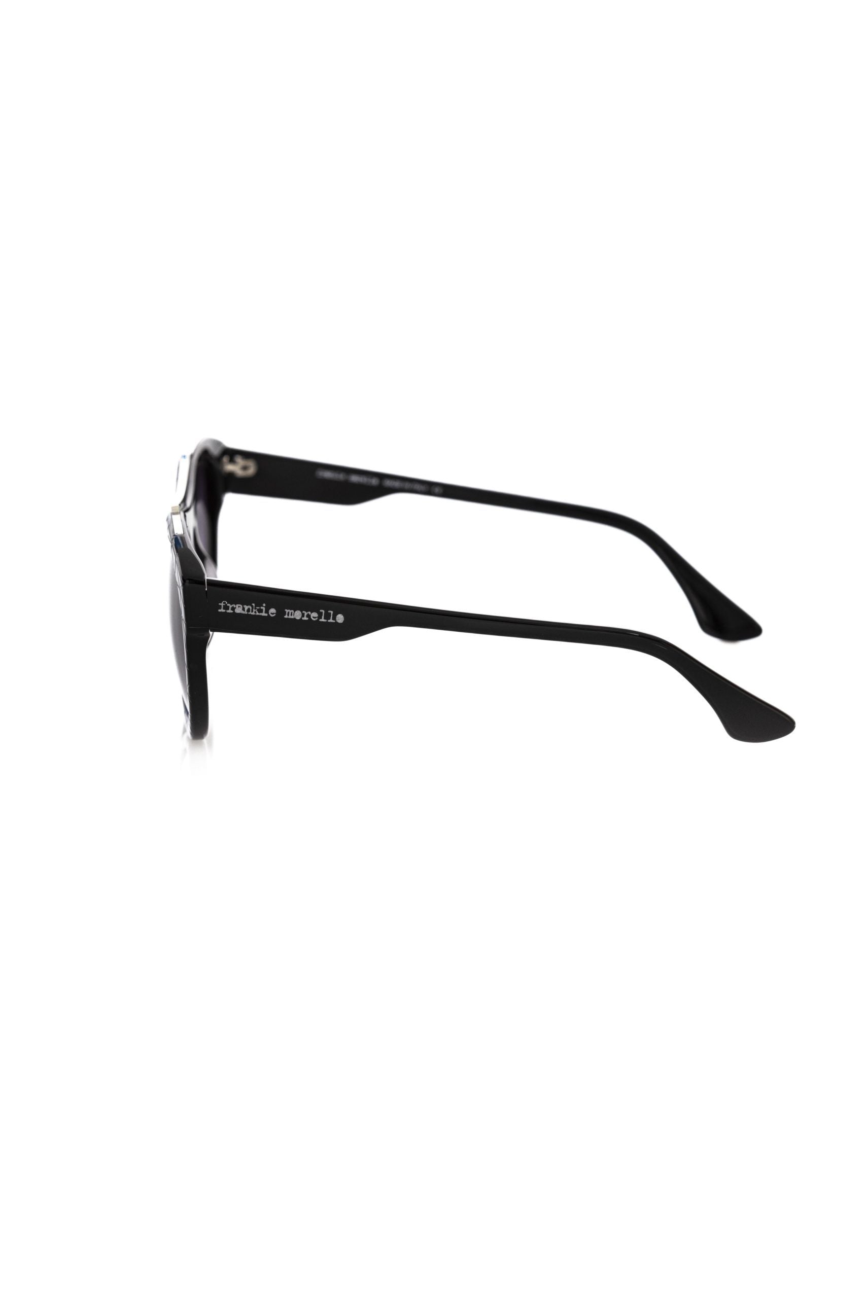 Black acetate sunglasses for men