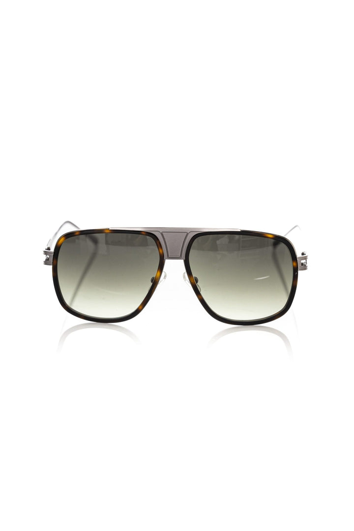 Braun Metallic Fiber Männer Sonnenbrille