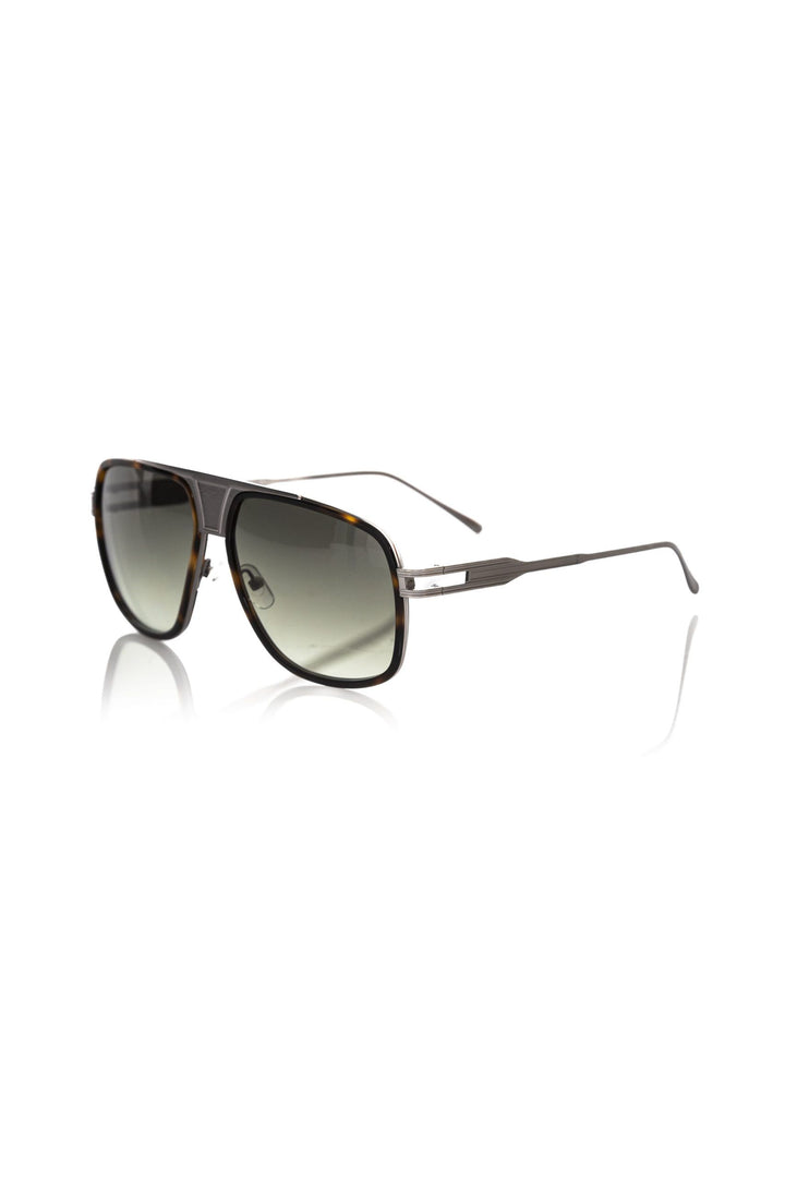 Braun Metallic Fiber Männer Sonnenbrille