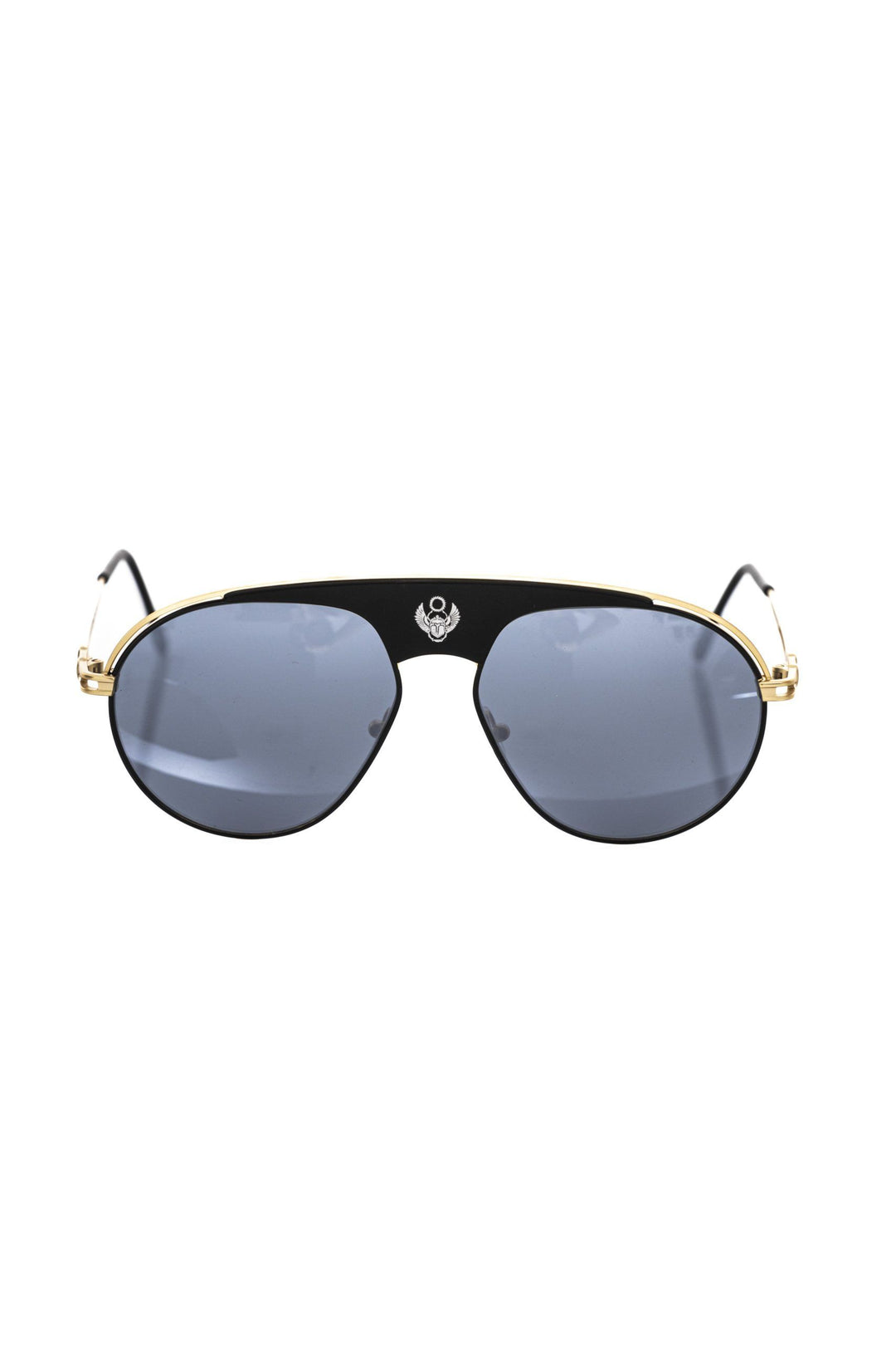 Schwarz Metallic Herren-Sonnenbrille