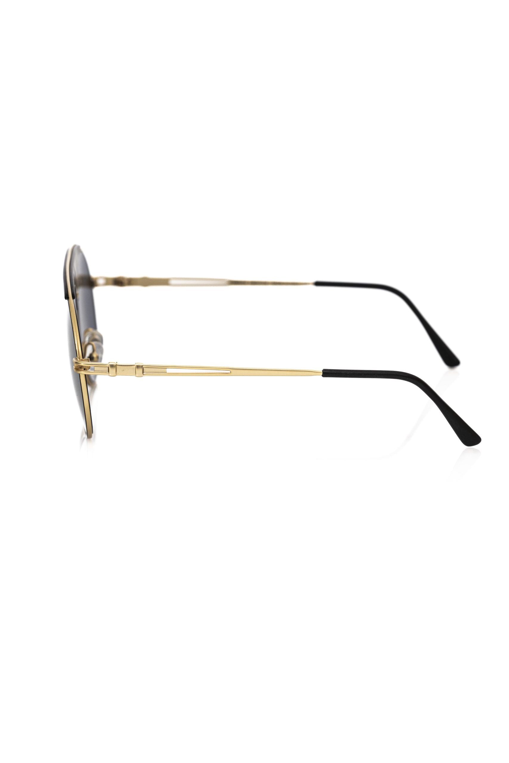 Schwarze Herren-Sonnenbrille mit Metallrahmen