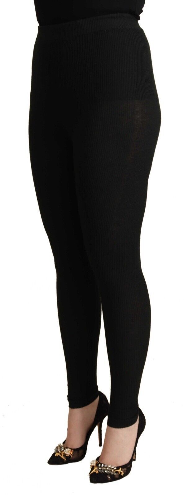 Elegant high-waisted tights made of cashmere and silk
