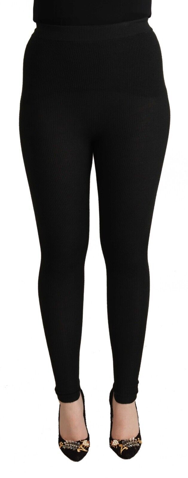 Elegant high-waisted tights made of cashmere and silk