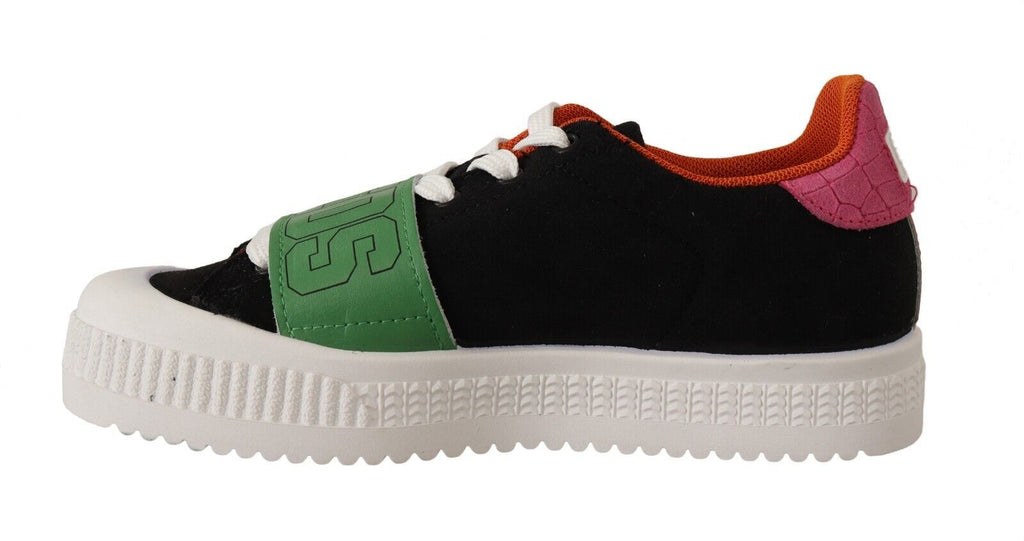 Stylish multicolored lace-up sneakers