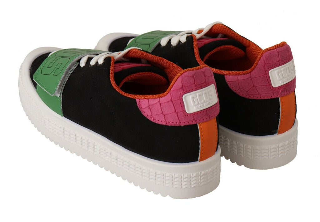 Stylish multicolored lace-up sneakers