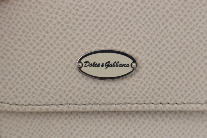 Weiß Dauphine Leder Halter Tasche Brieftasche Kondom Fall