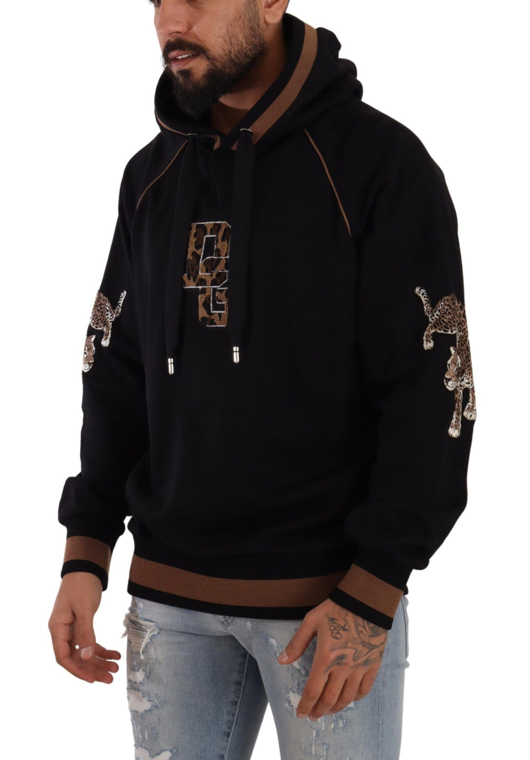 Dolce & Gabbana Schicker Leopardenmotiv-Kapuzenpullover