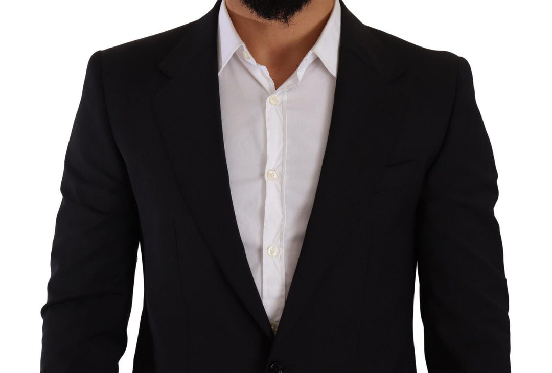 Elegant black martini blazer and waistcoat