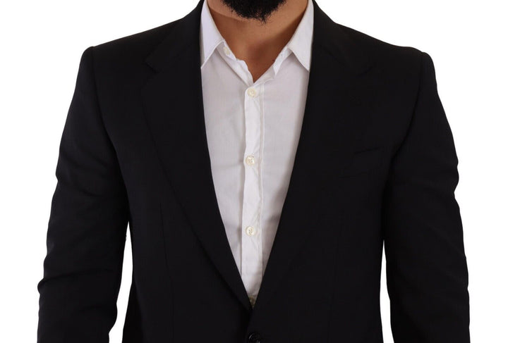 Elegant black martini blazer and waistcoat