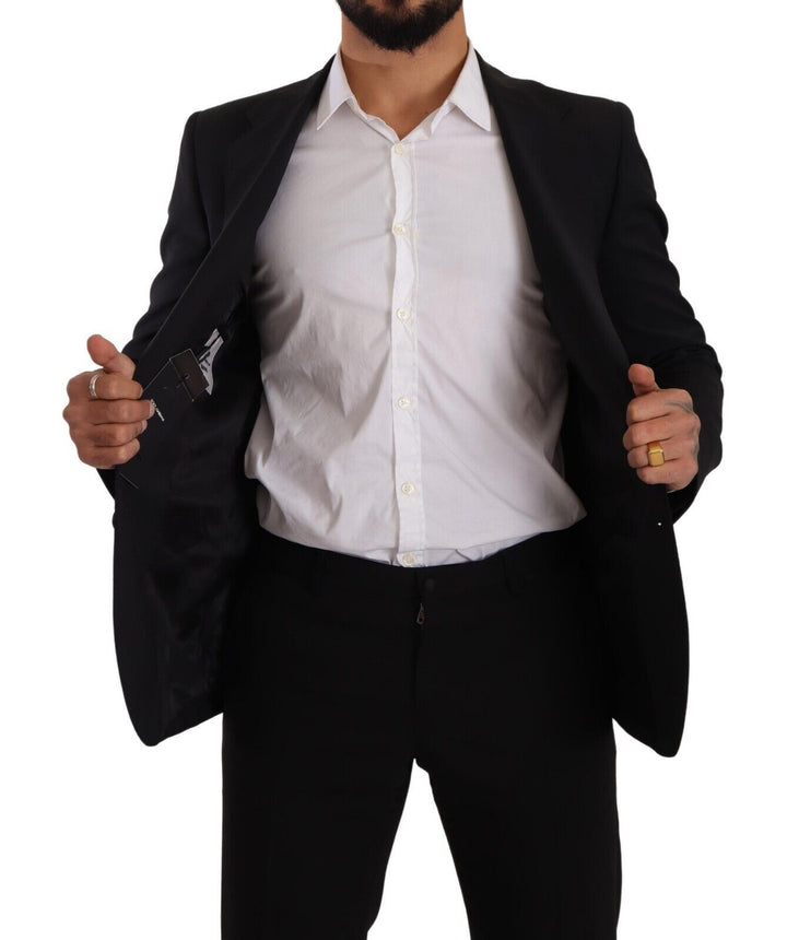 Elegant black martini blazer and waistcoat