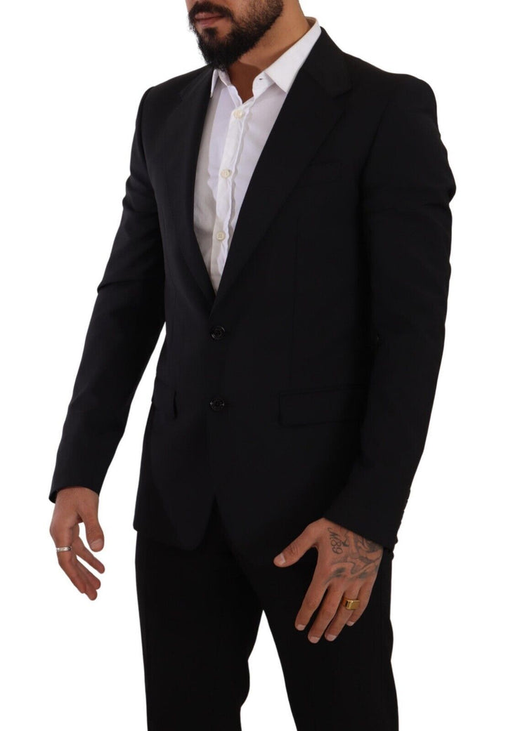 Elegant black martini blazer and waistcoat