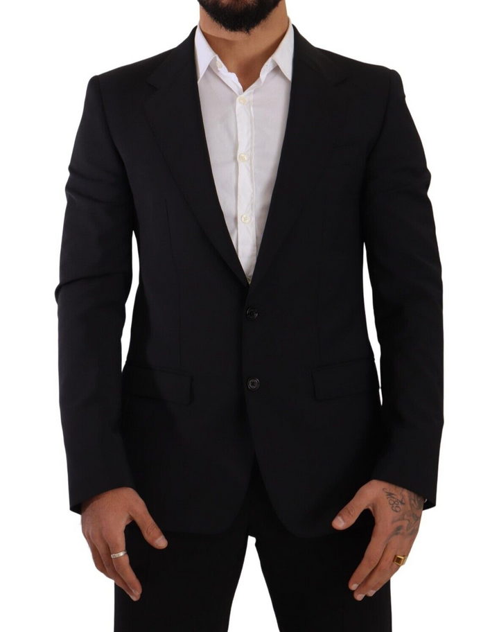 Elegant black martini blazer and waistcoat