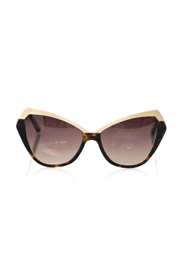 Schwarze Acetat-Sonnenbrille für Frauen