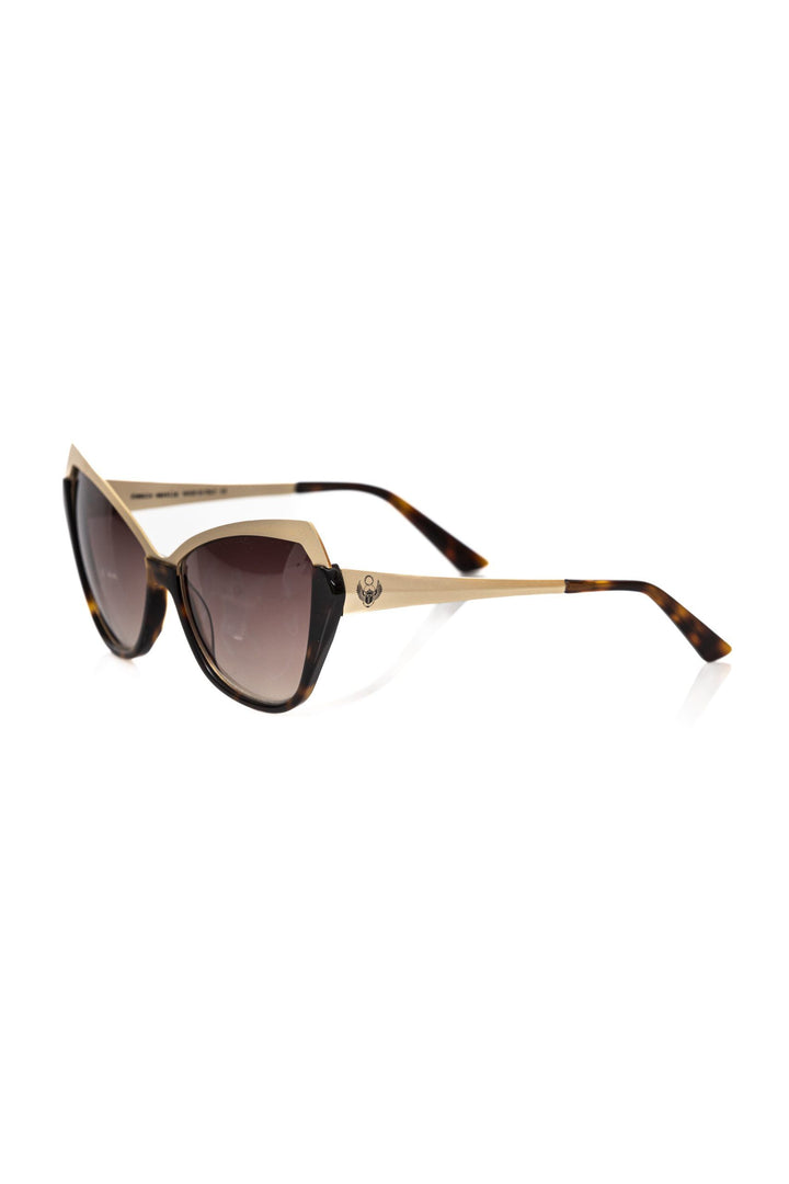 Schwarze Acetat-Sonnenbrille für Frauen