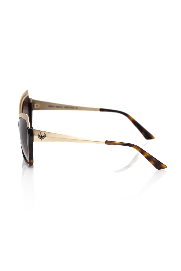 Schwarze Acetat-Sonnenbrille für Frauen