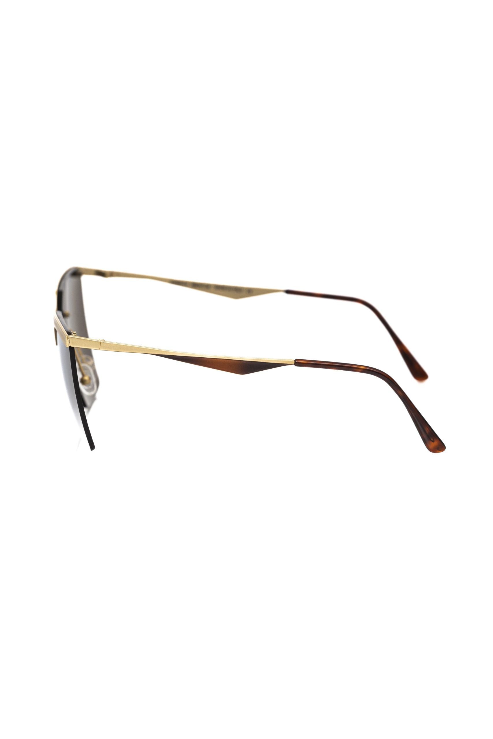 Gold metallic women's sunglasses