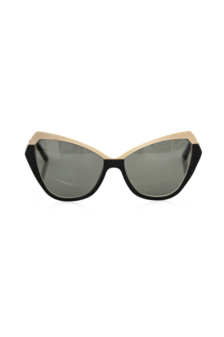 Schwarze Acetat-Sonnenbrille für Frauen