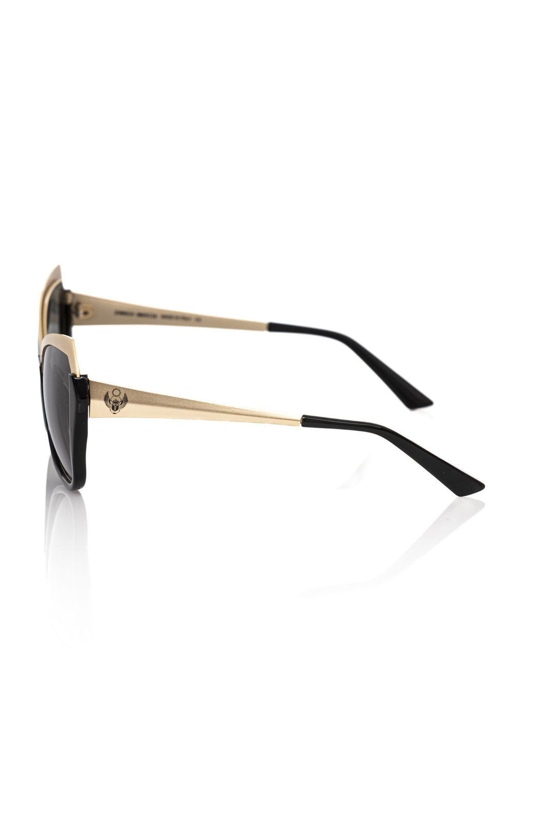 Schwarze Acetat-Sonnenbrille für Frauen