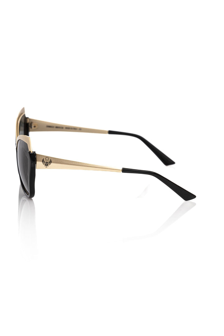Schwarze Acetat-Sonnenbrille für Frauen