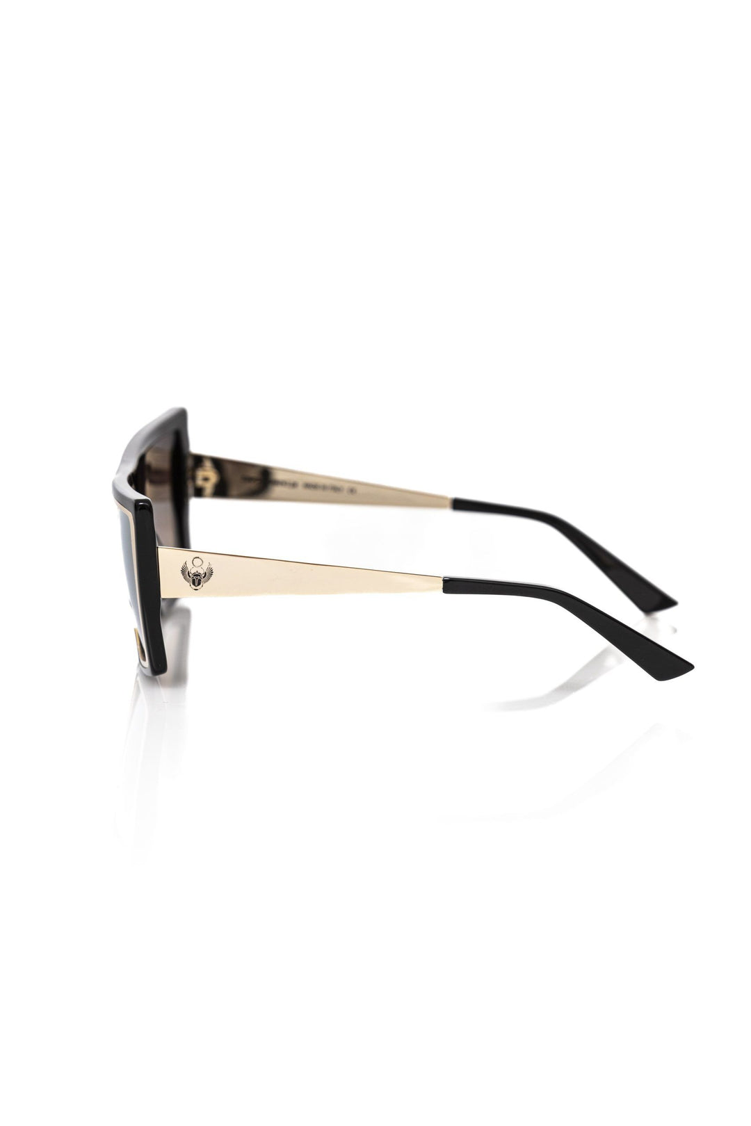 Schwarze Acetat-Sonnenbrille für Frauen