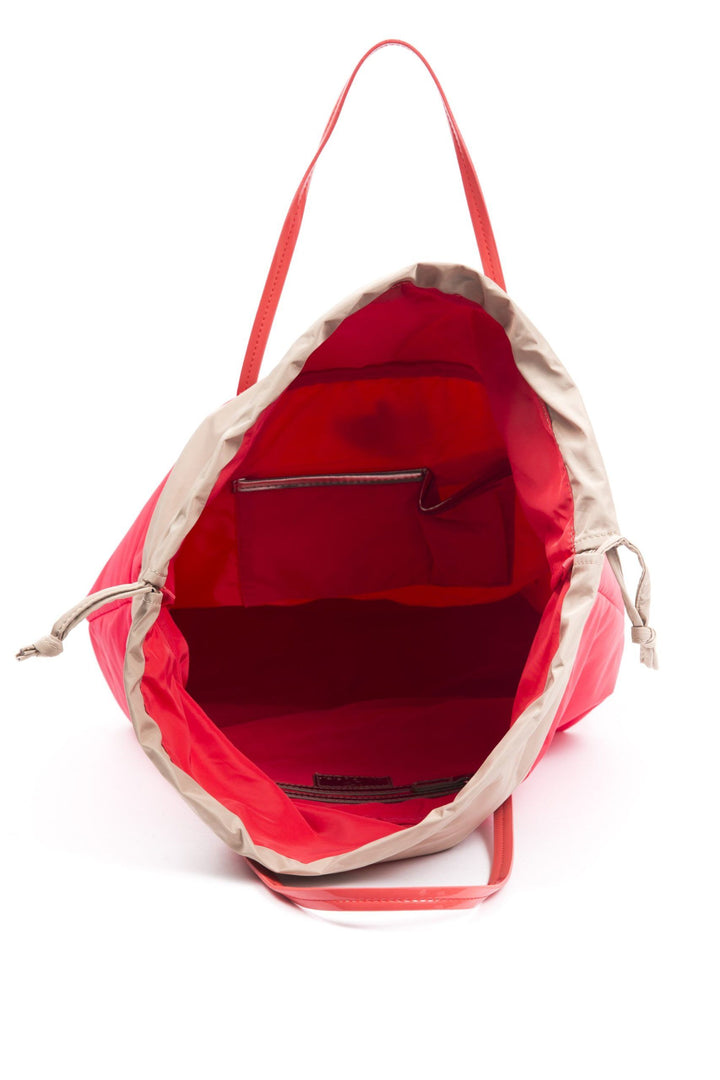 Rote Polyester Damenhandtasche