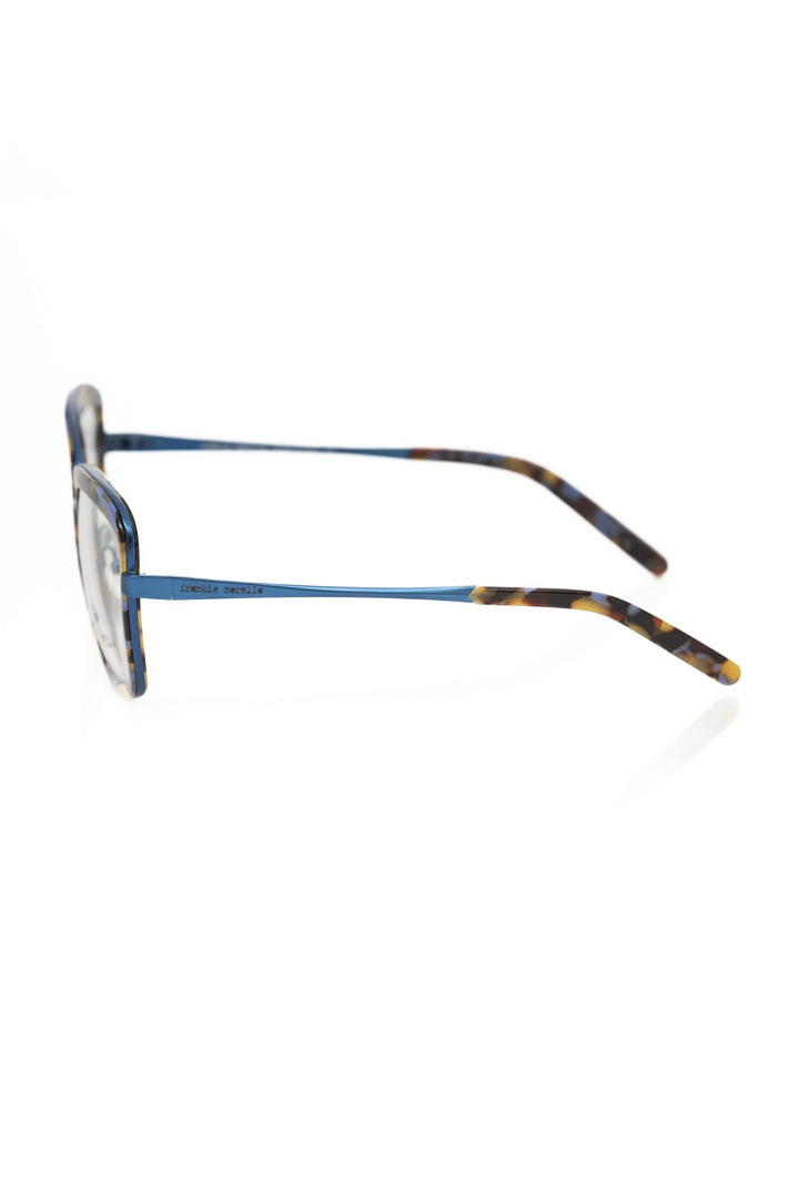 Blaue Metallic Brillenfassung für Damen