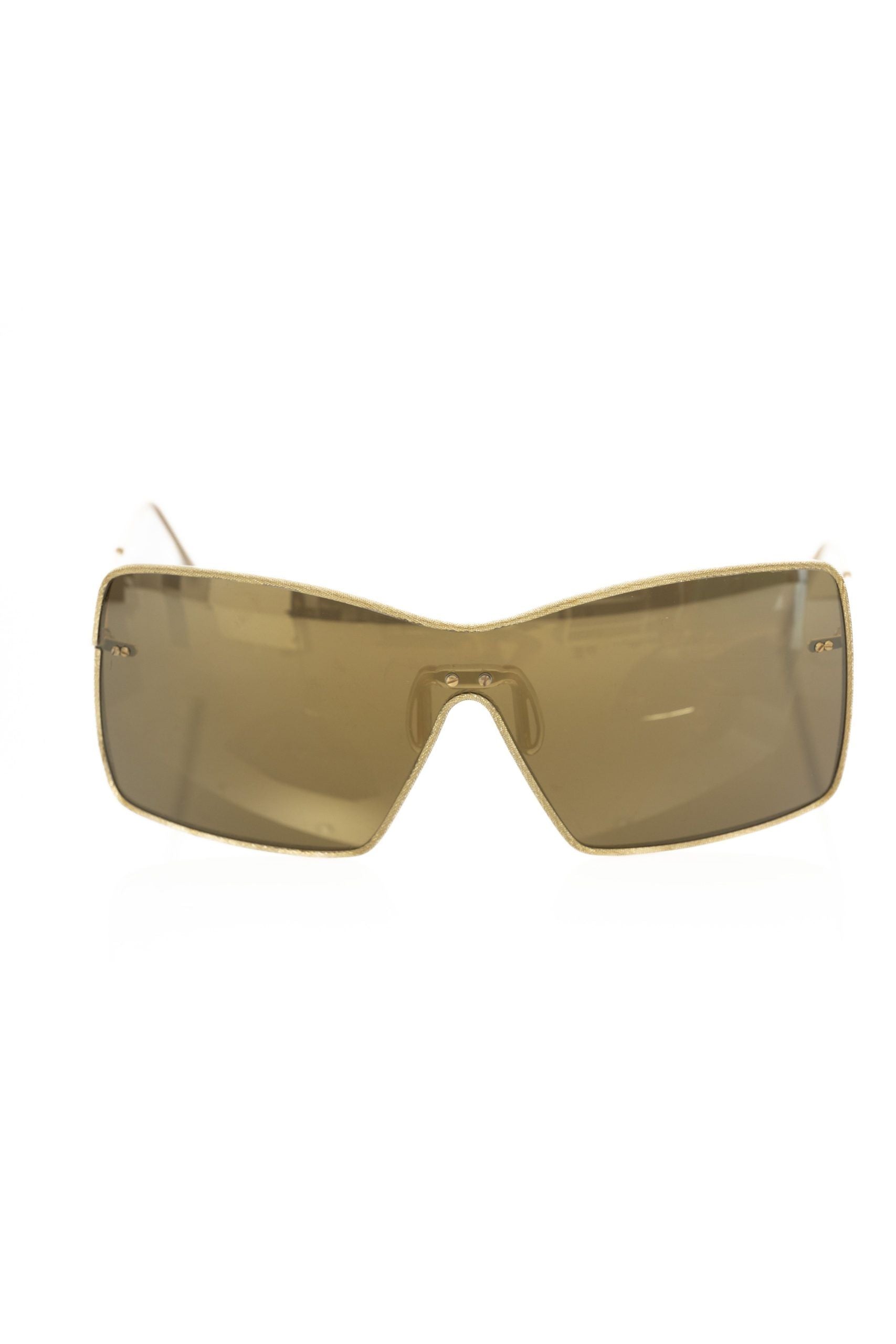 Gold metallic sunglasses for women