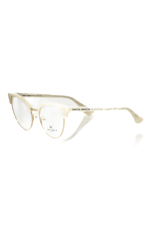White metallic women's frame