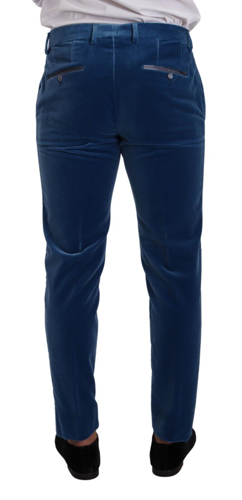 Blauer SICILIA Samt Slim Fit 2 Stück Anzug