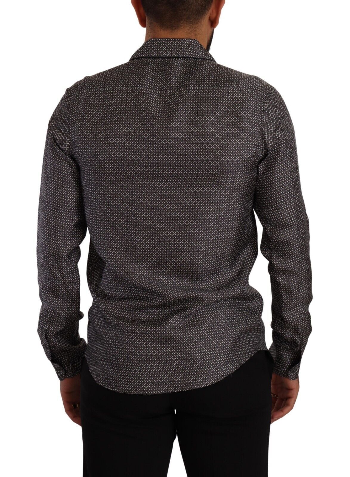 Graues Fantasy-Muster Pyjama-Oberteil Herren-Shirt