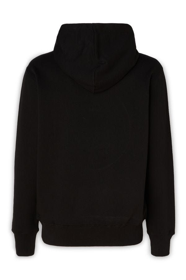 Wunderschönes Sweatshirt mit Kapuze aus schwarzer Baumwolle