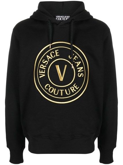 Schickes schwarzes Sweatshirt mit Kapuze