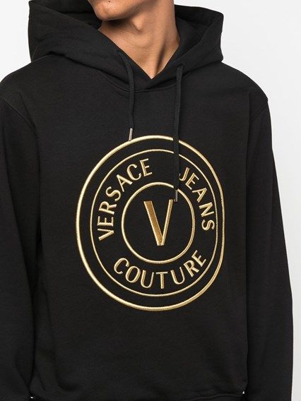 Schickes schwarzes Sweatshirt mit Kapuze