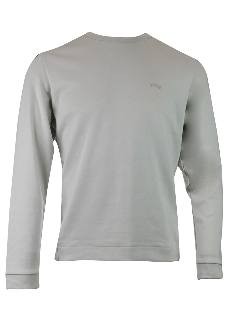 Elegant sweatshirt made of beige cotton