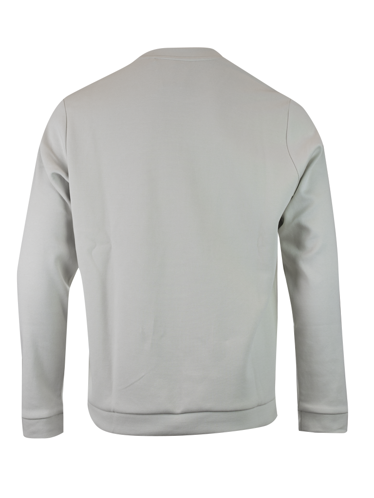 Elegant sweatshirt made of beige cotton