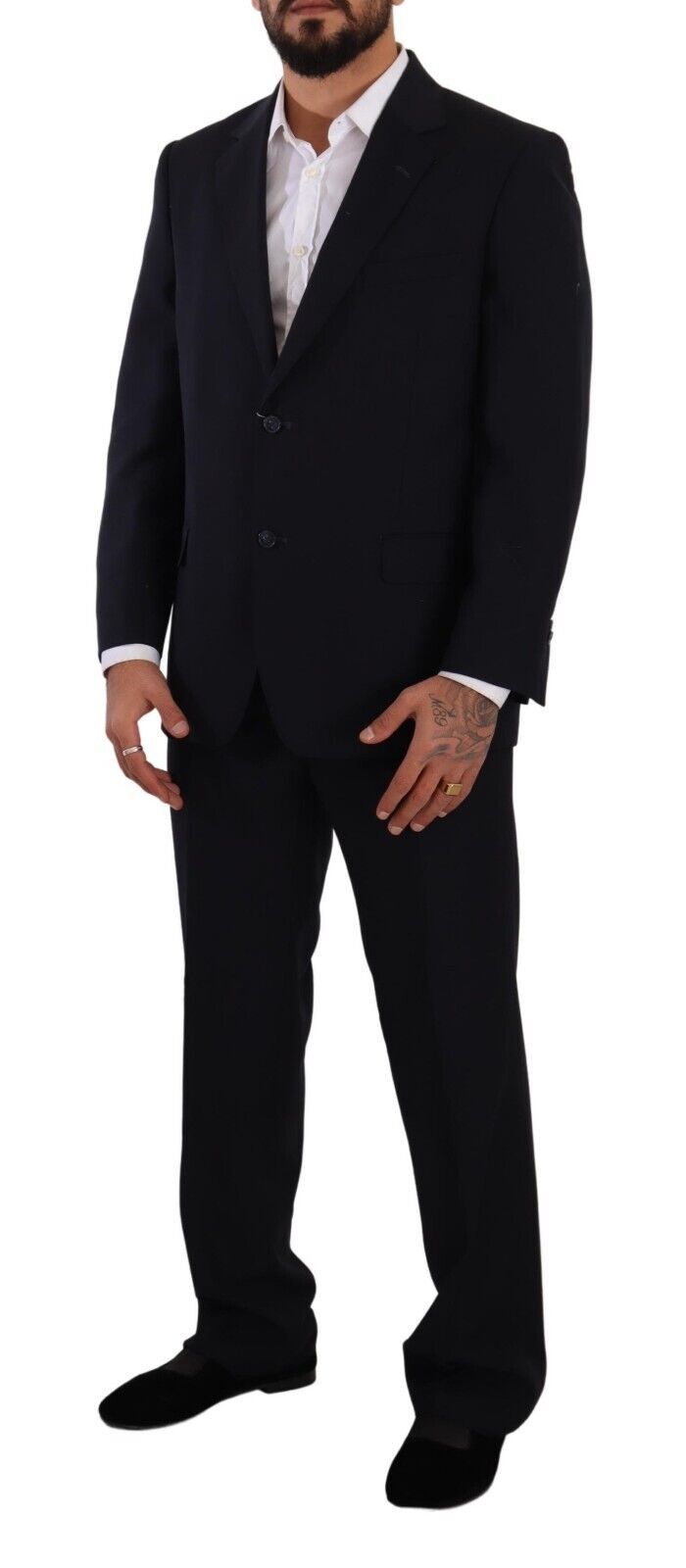 Elegant black two-piece suit ensemble