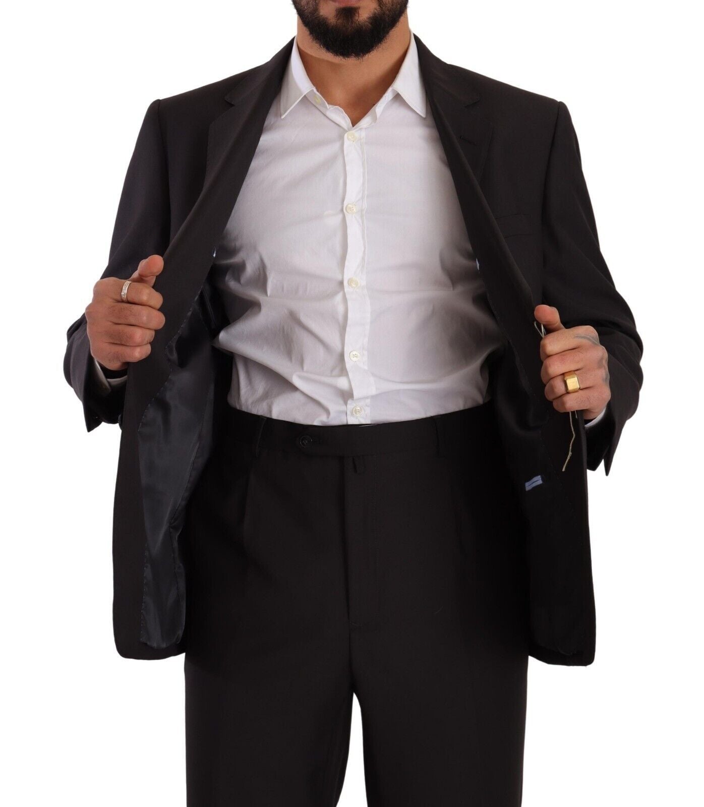 Elegant grey two-piece suit for men