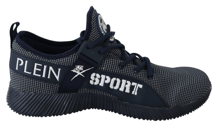 Plein Sport Exklusive blaue Indaco Carter Turnschuhe