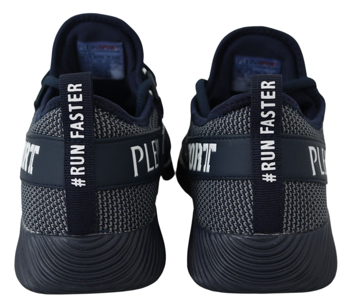 Plein Sport Exklusive blaue Indaco Carter Turnschuhe